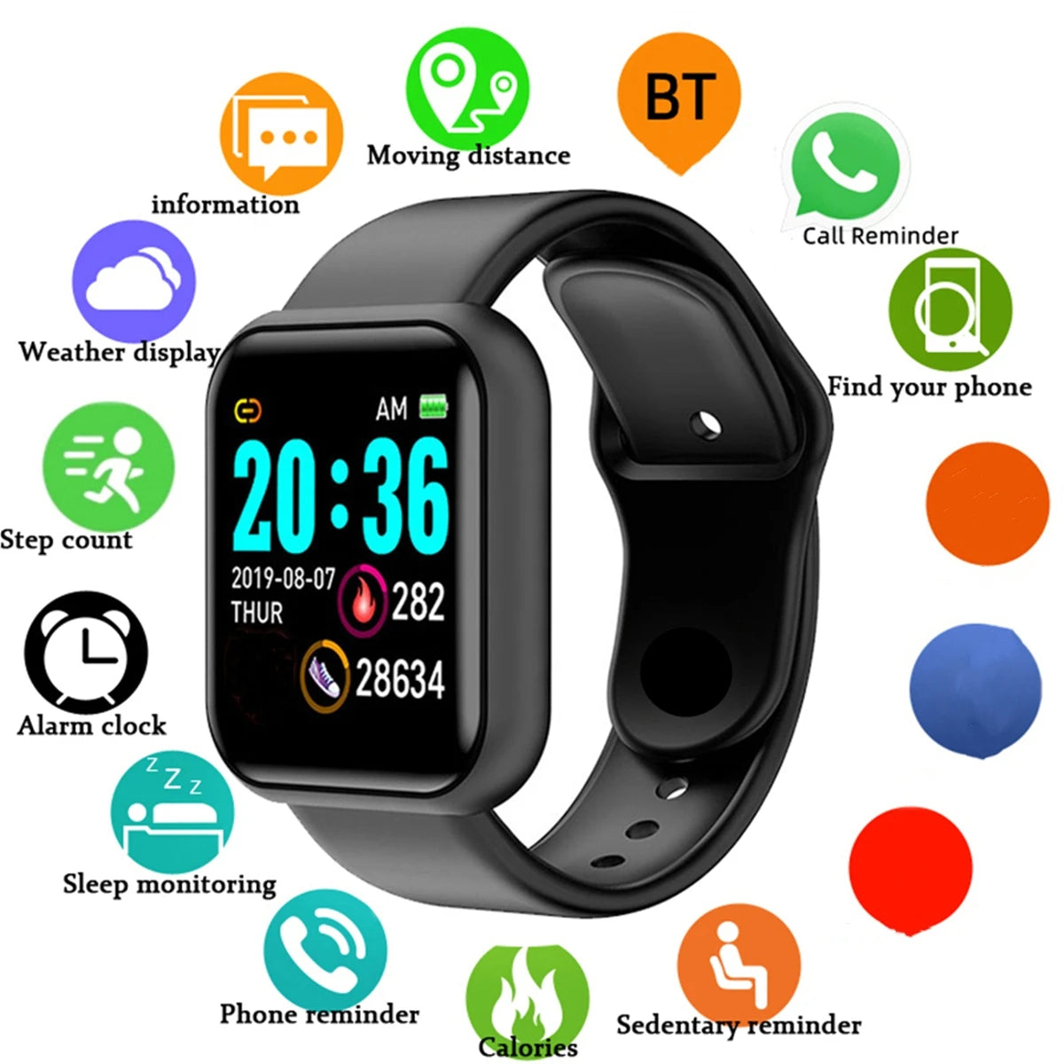 Smart Watch 116Plus D13 Y68 Sport Wristband